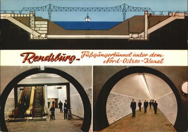 Rendsburg Fussgängertunnel Nord-Ostsee-Kanal