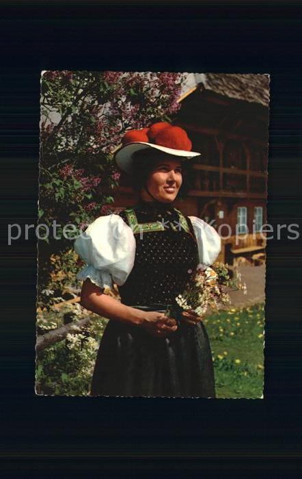Trachten Schwarzwald Gutach Bollenhut - P O S T K A R T E -