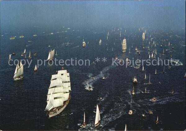 Segelschiffe Windjammer Ostsee Fliegeraufnahme