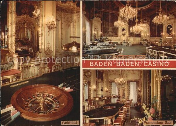 Casino Spielbank Baden-Baden Goldtisch Pompadour-Saal Gr