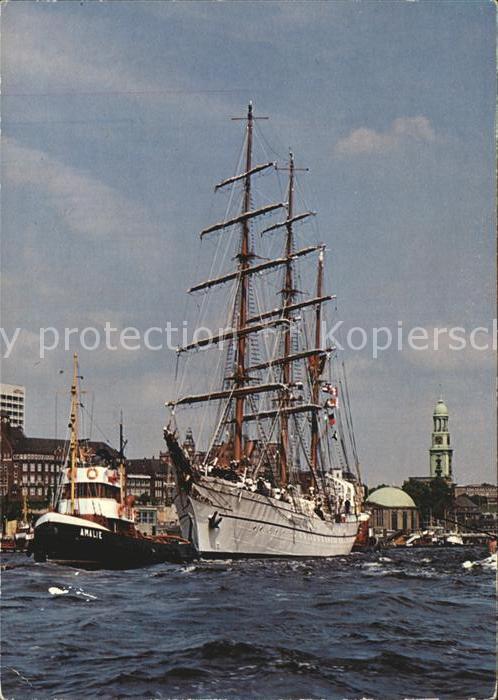 Segelschiffe Dreimastbark Sagres Hamburg Hafen