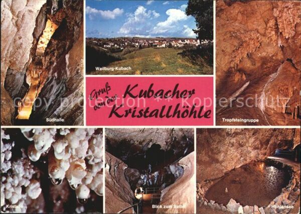 Hoehlen Caves Grottes Kubacher Kristallhöhle Höhlensee Tropfs