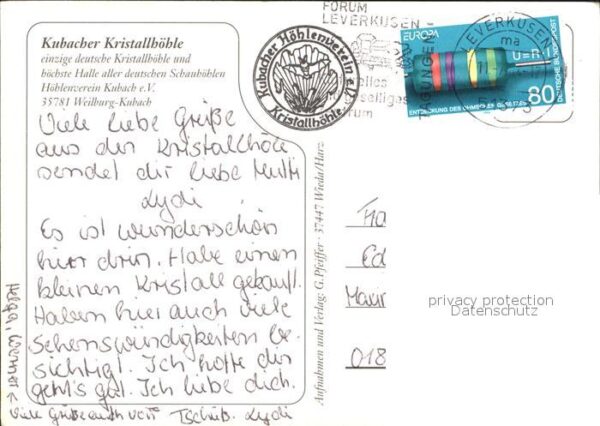 Hoehlen Caves Grottes Kubacher Kristallhöhle Höhlensee Tropfs – Bild 2