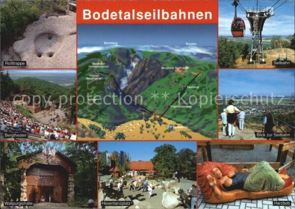 Seilbahn Bodetal Hexentanzplatz Wallpurgishalle