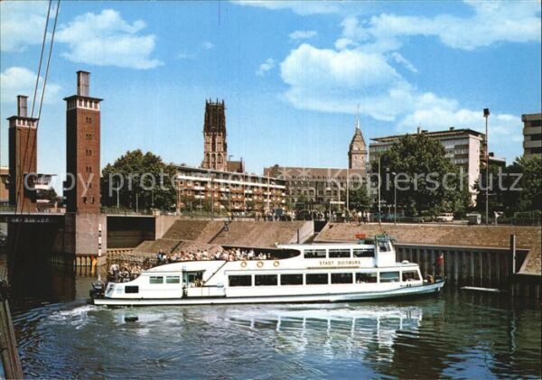 Motorschiffe Stadt Duisburg Schwanenbrücke Hafenrund