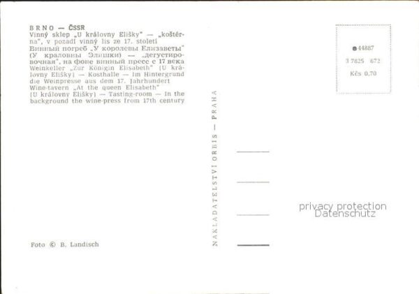Wein Brno Weinkeller Zur Königin Elisabeth K – Bild 2