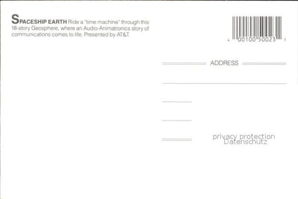 Walt Disney World Spaceship Earth Geosphere – Bild 2