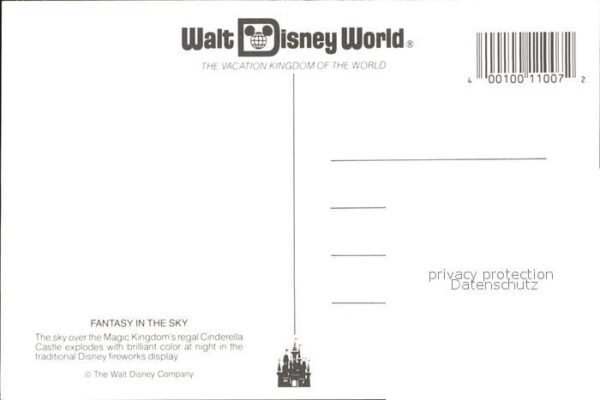 Walt Disney World Cinderella Castle Firework – Bild 2