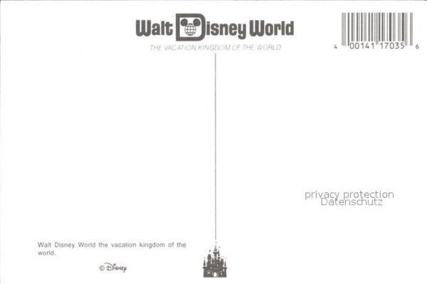 Walt Disney World Cinderella Castle Spaceship Earth Holly – Bild 2