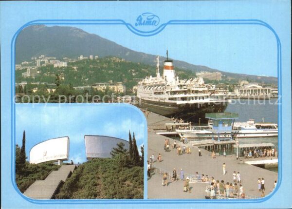 Jalta Yalta Krim Crimea Hafen Dampfer