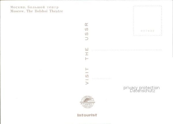 Moscow Moskva Bolshoi Theatre – Bild 2