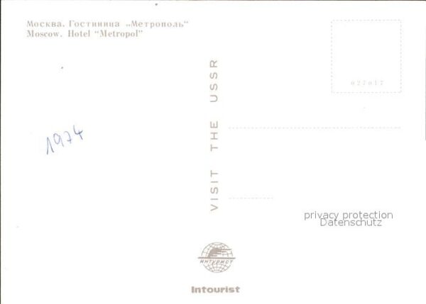 Moscow Moskva Hotel Metropol – Bild 2
