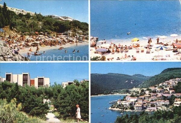 Rabac Kroatien Panorama Küstenstadt Strand Ferienanlag