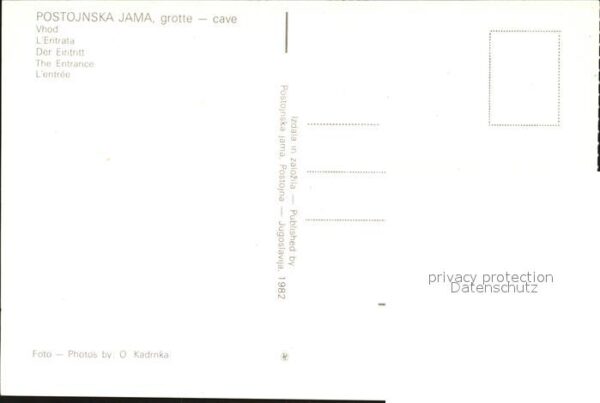 Postojnska Jama Grotte Höhleneingang – Bild 2