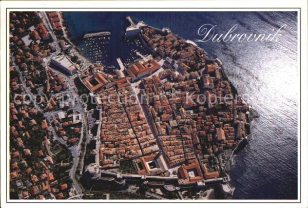 Dubrovnik Ragusa Altstadt Fliegeraufnahme