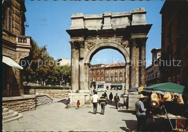 Pola Pula Croatia Arc de Triomphe Triumphbogen