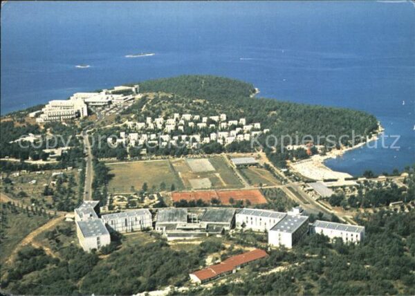 Porec Zelena Laguna Fliegeraufnahme