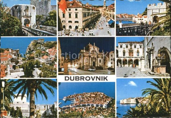 Dubrovnik Ragusa Teilansichten Altstadt Festung Hafen
