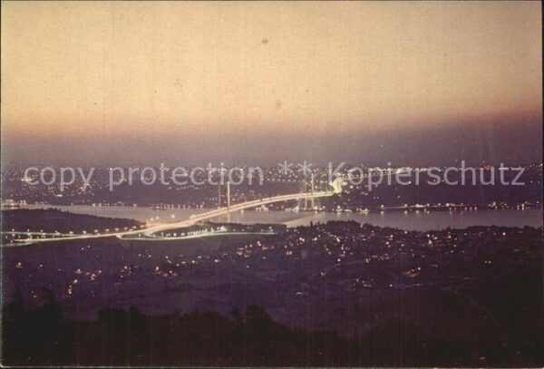 Istanbul Constantinopel Bosphorus Brücke Nachtaufnahme