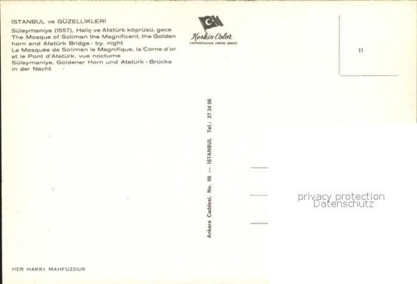 Istanbul Constantinopel Süleyman Moschee Goldenes Horn Atatürk – Bild 2