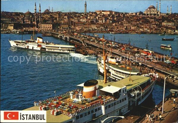 Istanbul Constantinopel Galatabrücke Neue Moschee Süleymaniye M