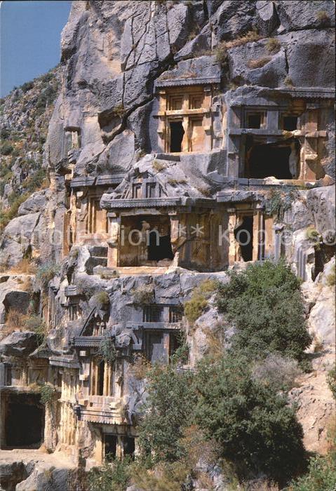 Kale Antalya Myra kaya mezarlari bati nekropoli Fels