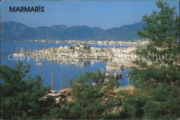 Marmaris Panorama Hafen Küstenstadt Berge