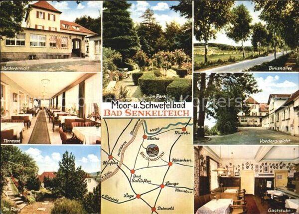 Bad Senkelteich Moorbad Schwefelbad Park Birkenalle Gas