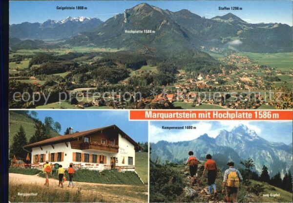 Marquartstein mit Hochplatte Bayerische Alpen Kampenw