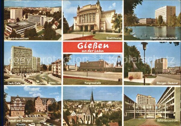 Giessen Lahn Behördenzentrum Stadttheater Schule Rön