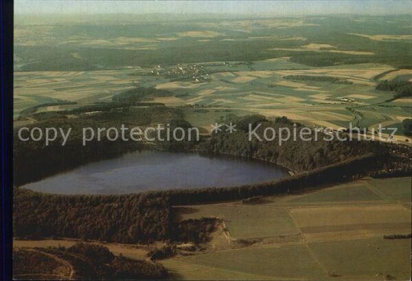 Gillenfeld Eifel Pulvermaar Fliegeraufnahme