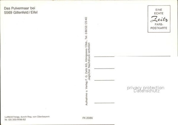 Gillenfeld Eifel Pulvermaar Fliegeraufnahme – Bild 2