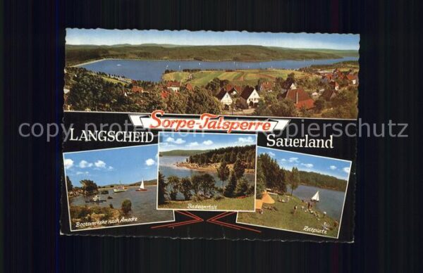 Langscheid Sorpesee Sorpe Talsperre Stausee Bootsverkehr na