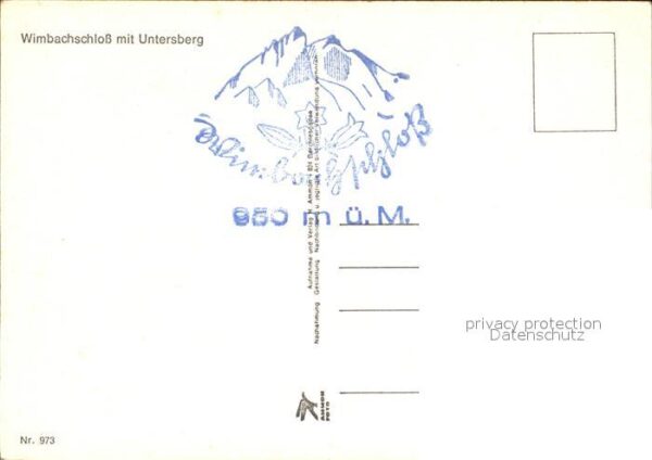 Ramsau Berchtesgaden Berggasttätte Wimbachschloss mit Unters – Bild 2