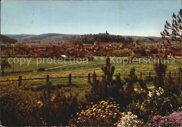 Wuennenberg Panorama Blick auf Ober und Unterstadt