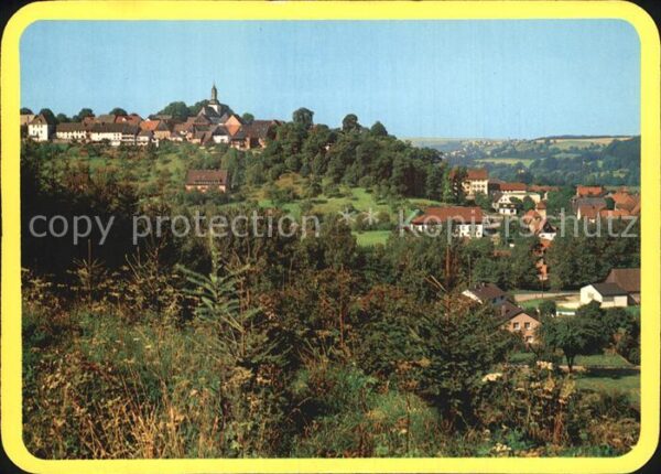 Wuennenberg Ortsansicht vom Stadtberg her Kneipp Lu