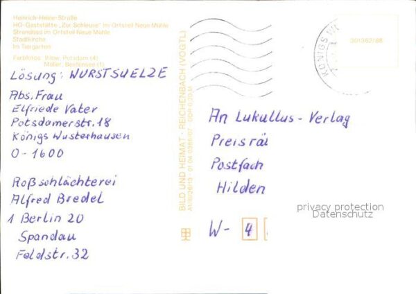 Koenigs-Wusterhausen Heinrich Heine Strasse HO Gaststätte St – Bild 2