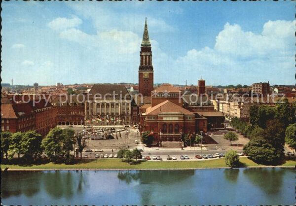 Kiel Kleiner Kiel mit Blick auf Rathaus und