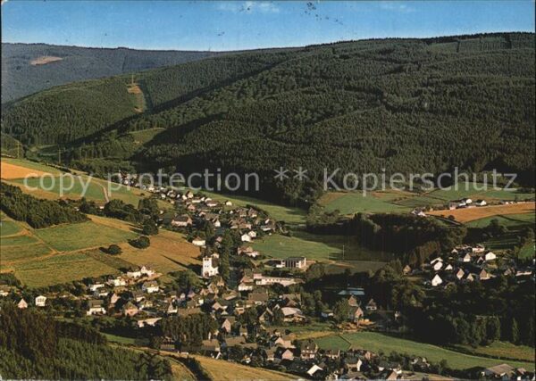 Fleckenberg Panorama Bundesgolddorf 1977