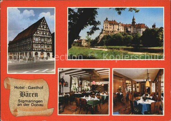 Sigmaringen Hotel Gasthof Bären Fachwerkhaus Schlos
