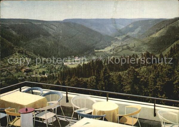 Bad Wildbad Sommerberghotel Terrasse Panorama Kuror