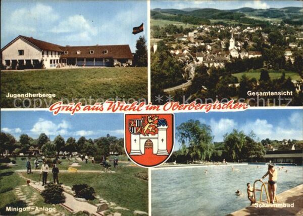 Wiehl Oberbergischer Kreis Gesamtansicht Jugendherberge Schwimmbad