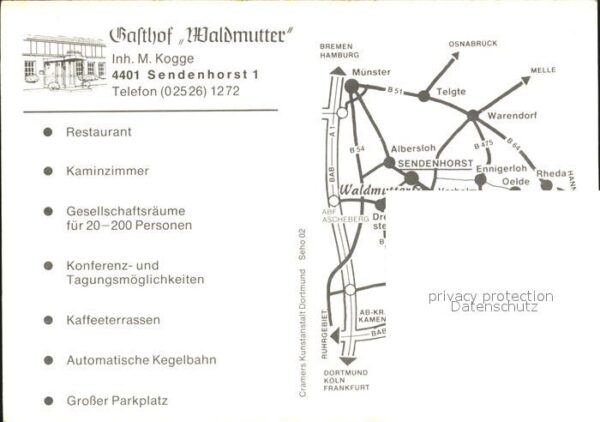 Sendenhorst Gasthof Restaurant Waldmutter – Bild 2