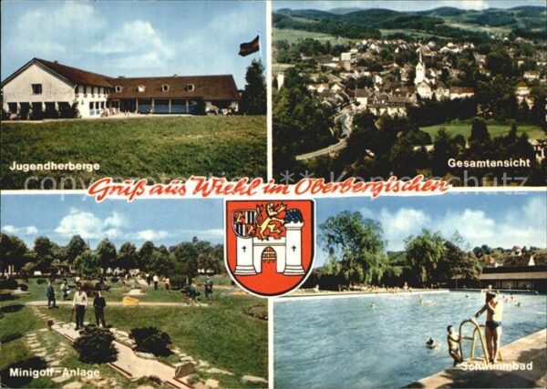 Wiehl Oberbergischer Kreis Gesamtansicht Jugendherberge Schwimmbad