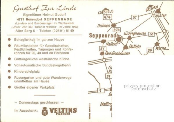 Seppenrade Gasthof Zur Linde Bergdorf im Münsterla – Bild 2