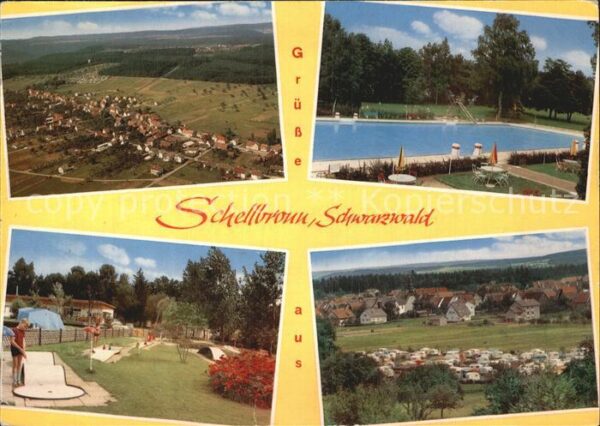 Schellbronn Fliegeraufnahme Minigolf Schwimmbad Cam