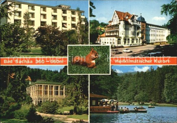 Bad Sachsa Harz Kurhaus Hotel Schmelzsee Bootfahren Eic