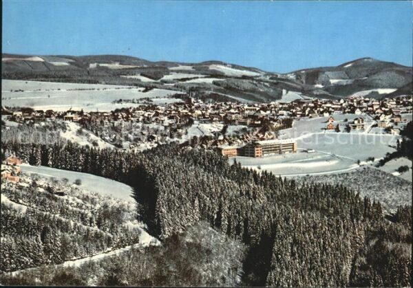 Winterberg Hochsauerland Panorama Wintersportplatz Heilklimatisc