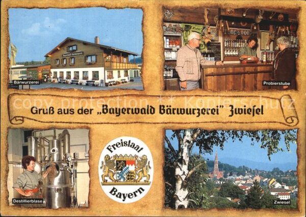 Zwiesel Niederbayern Bayerwald Bärwurzerei Wappen