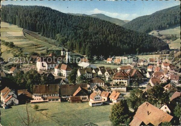 Schapbach Ortsansicht mit Kirche Luftkurort im Sc